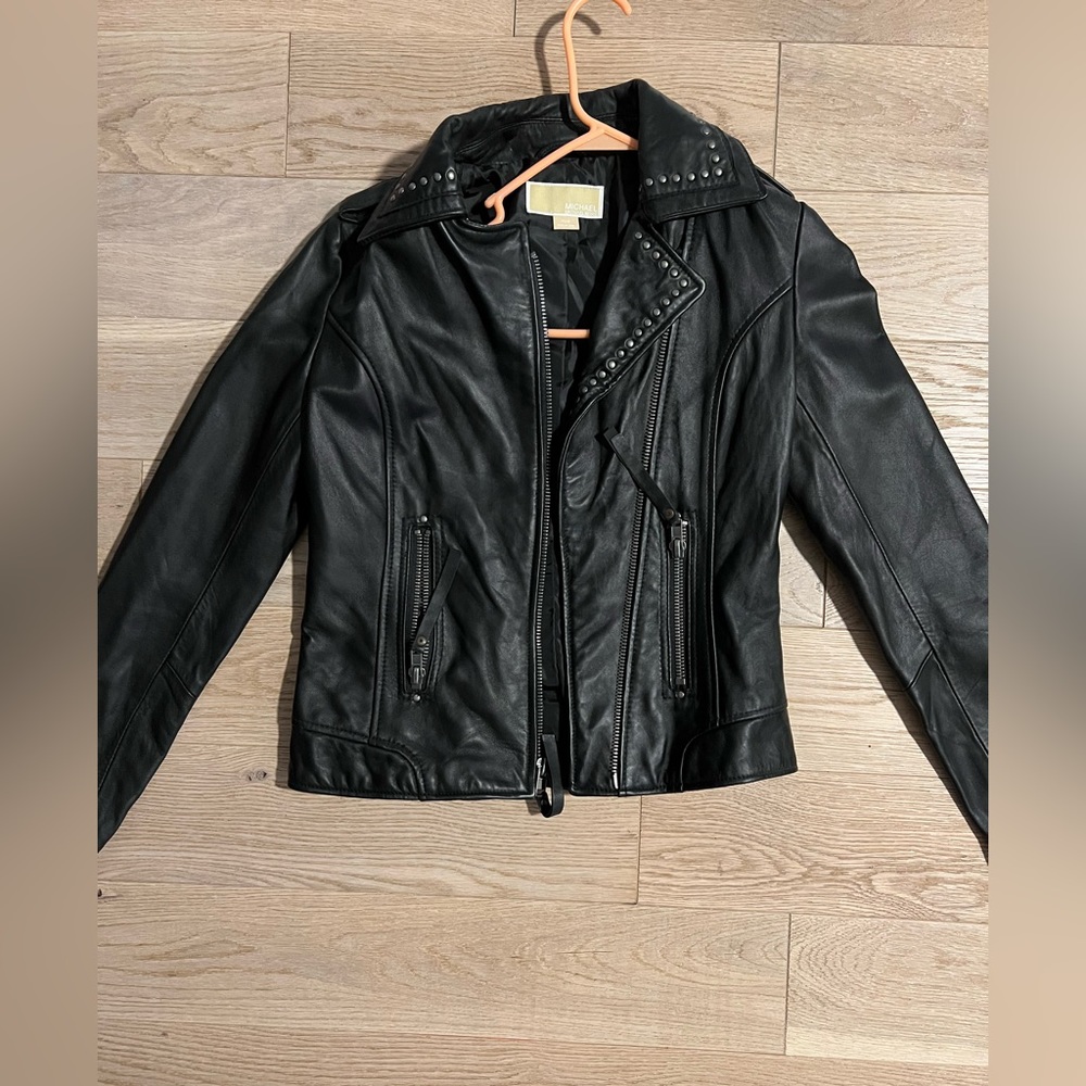 Michael Kors Black Leather Jacket